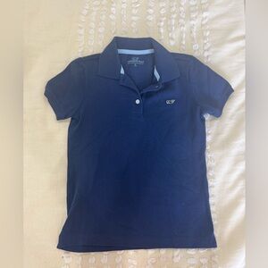Vineyard Vines Dark Blue Polo Shirt Size Small 7/8